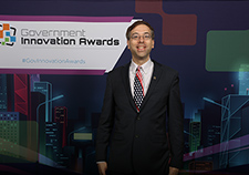 Dr. Gil Alterovitz at the Government Innovation Awards. 
(Photo by: Neeyanth Kopparapu)
