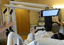 The M-PACE upper-limb exercise device was developed by VA researchers at the Minneapolis Adaptive Design and Engineering Program.