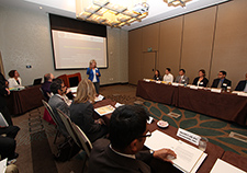 Dr. Terri Gleason, acting deputy chief research and development officer for VA, offers opening remarks at a July 2015 meeting of Career Development awardees.