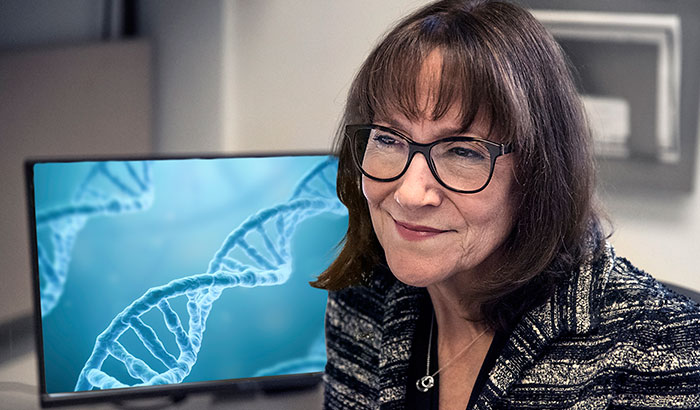Dr. Dr. Sara Knight studies genomics and personalized medicine, among other areas, at the VA Salt Lake City Health Care System and the University of Utah. (Photo by Tod Peterson) )