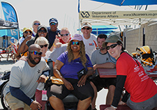 Veterans enjoy each other's company during VA's 2013 Summer Sports Clinic. New VA research suggests that while social support can help in PTSD prevention and management, it may not play a significant role in influencing people to seek treatment.