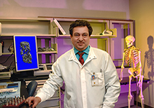 Dr. M. Neale Weitzmann, a research biologist at the Atlanta VA Medical Center, studies how the immune system drives bone formation and breakdown. <em>(Photo by Adam Hernandez)</em>