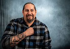  Ray Perez is a peer support specialist with the Veterans Justice Outreach (VJO) program at the Phoenix VA. (Photo by Stacy Jonsgaard)  