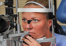 Eye doctors use a variety of tests to catch signs of glaucoma. Early detection and prompt treatment can prevent vision loss, but the condition is chronic and must be monitored for life. <em>(Photo by Steven E. Smith) </em>