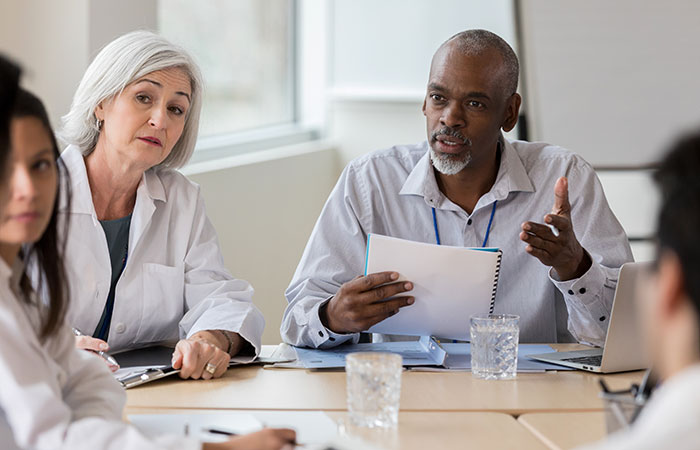 Collaborative mental health care teams in a VA recent study typically included psychiatrists, nurses, psychologists, social workers, and licensed therapists. In some cases, peer support specialists were also involved. (Photo for illustrative purposes only. ©iStock/asiseeit)  