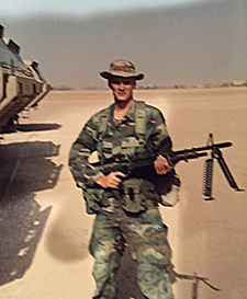 Click to enlarge Brian Zimmerman served with the Army in Operation Desert Storm and recently participated in Gulf War studies at the Minneapolis VA Health Care System.