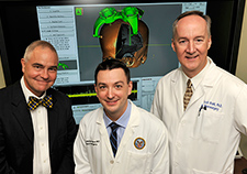(From left) Drs. Ralph J. Koek, Jean-Philippe Langevin, and Scott Krahl, with the VA Greater Los Angeles Healthcare System, are studying the use of deep brain stimulation to treat refractory PTSD. 