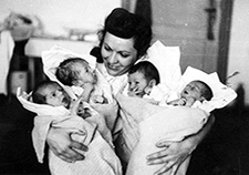 Photo shows babies born to Holocaust survivors in a displaced persons camp in Germany after World War II. Dr. Rachel Yehuda has studied how parents' traumas can be genetically transmitted to their offspring. <em>(Photo courtesy of yadvashem.org)</em>
