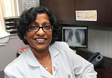 Dr. Anita Aggarwal at the Washington, DC, VA Medical Center led a study comparing breast cancer in male and female Veterans.