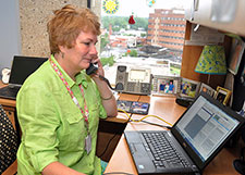 Pamela Gentry is a nurse at the Durham VA Medical Center. Researchers there conducted focus groups to learn more about the pros and cons of scheduled phone
    visits as part of VA's new model of primary care.