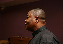 Rev. Austin Ochu is a chaplain at the Baltimore VA Medical Center. (Photo by John Crawford).