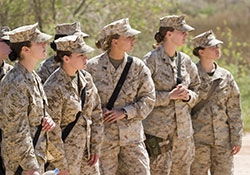   Women with a variant of a gene called CRHR-2, involved in the body's response to threats, could be at reduced risk for PTSD following a trauma, suggests a study by VA researchers in Boston. (U.S. Marine photo by Sgt. James R. Richardson)