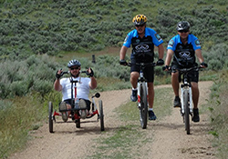  Research has confirmed the psychological benefits of outdoor recreation for Veterans. (Photo courtesy of Wasatch Adaptive Sports)
