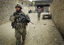  U.S. Army Staff Sgt. provides security during combat operations in Balure, Iraq, in 2007. VA researchers have identified a 