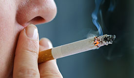 Smoking increases lung cancer risk