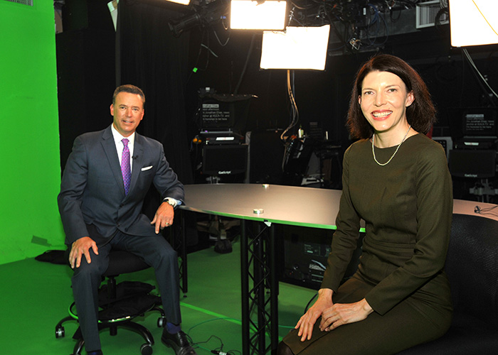 Chief Research and Development Officer Dr. Rachel Ramoni and WJLA anchor Jonathan Elias discuss the influence of VA research. 