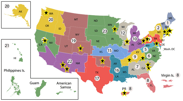  VA ORD Diversity, Equity, and Inclusion Initiative Summer Research Program map