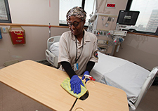 Environmental service workers are important element in infection control design