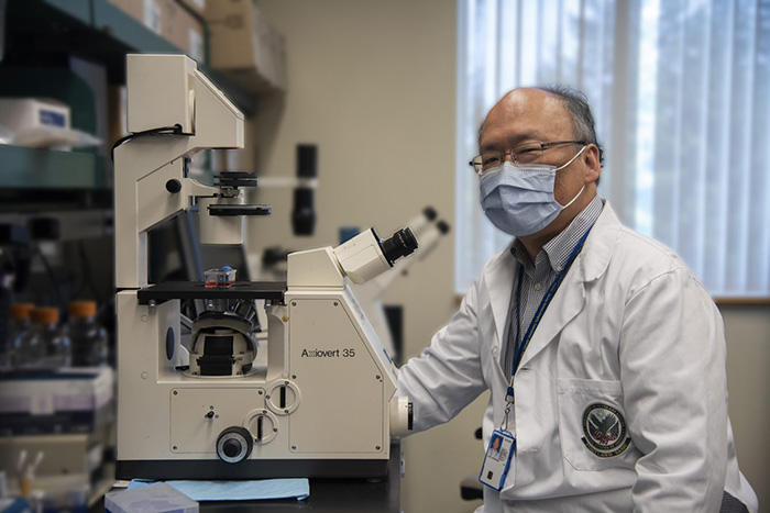 Dr. Shiuh-Wen Luoh led a study using MVP data to validate a new genetic risk model for breast cancer. (Photo by Michael Moody)