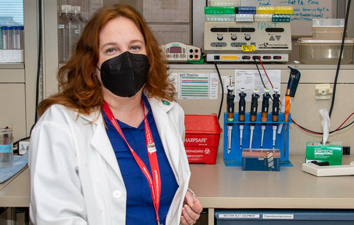 A former bench scientist, Dr. Brandy Wade now works for VA as a technology transfer specialist and also serves as the unpaid director for the nonprofit Science for Georgia, which focuses on science communication. (Photo by Adam Hernandez