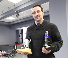 Dr. Jason Maikos, a biomedical engineer, directs the Gait and Motion Analysis Lab at the VA New York Harbor Healthcare System..