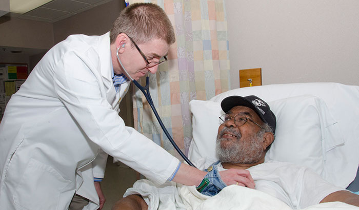 Dr. Csaba Kovesdy treats patients and conducts research at the Memphis VA Medical Center and University of Tennessee Health Science Center. (Photo by Warren Roseborough) 