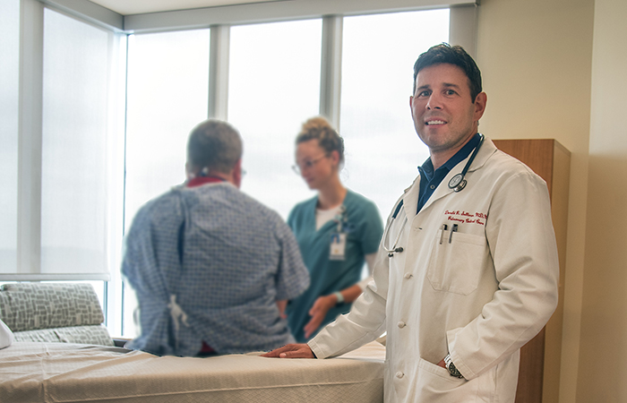 Dr. Donald Sullivan is a physician-researcher with the VA Portland Health Care System Center to Improve Veteran Involvement in Care and the Oregon Health and Science University. (Photo by Michael Moody)  