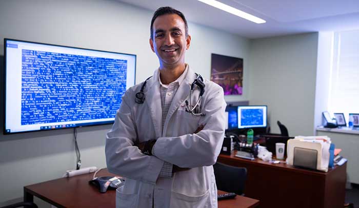 Dr. Amol Navathe is a physician, health economist, and engineer. Among other areas, he has expertise in applying informatics and predictive analytics to health care. (Photo by Sam Shavers)