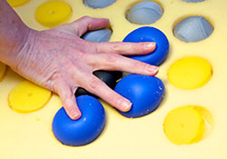  A team at VAâ€™s Advanced Platform Technology Center, in Cleveland, is using advanced gel balls to create a new type of seat cushion to helpprevent pressure ulcers among wheelchair users.