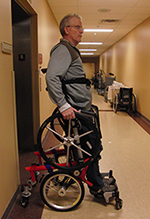 Advanced standing wheelchair the work of VA innovators
	