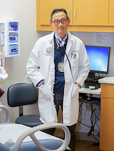  Dr. Edward Chan, an Air Force Veteran, is a staff physician in the pulmonary division at the Rocky Mountain Regional VA Medical Center in Aurora, Colorado. (Photo by Shawn Fury)