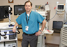 Dr. Erik von Rosenvinge, an Air Force Veteran, is the chief of gastroenterology for the VA Maryland Health Care System. <em>(Photo by Mike Richman)</em>