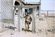 James Joseph near Kuwait City during the Persian Gulf War in 1991.