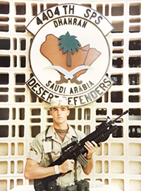 While stationed at Randolph Air Force Base in Texas, Jason Flake became part of a team that deployed to Saudi Arabia in support of Operation Desert Storm in the early 1990s. (Photo courtesy of Jason Flake)