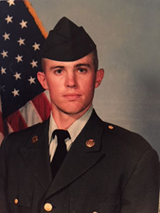 Smith is pictured when he was at Fort Sill in 1991.  