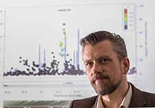  Dr. Mark Logue, an Army Veteran, is a statistician in the National Center for PTSD at the VA Boston Healthcare System. <em>(Photo by Derrick Morin)</em>