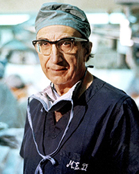 FILE **In this May 22, 2004 file photo, American heart surgeon Dr. Michael  DeBakey lectures at the Texas Heart Institute in Houston. DeBakey, the  world-famous cardiovascular surgeon who pioneered such now-common