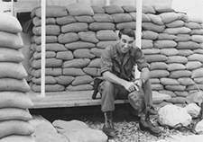 Dr. Arnold Postlethwaite in his military days, in June 1969 at Long Binh Post in what was then South Vietnam.  