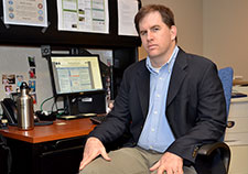 Dr. Racine Brown is a post-doctoral fellow at the James A. Haley Veterans’ Hospital in Tampa, studying the metabolic effects of traumatic brain injury. (Photo by Ed Drohan)
 