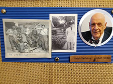  A snapshot of the memorabilia that DePalma, an Air Force Veteran, displays on the wall of his home office.