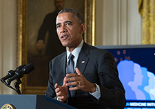 President Obama has talked about the role of VA's Million Veteran Program in his administration's Precision Medicine Initiative. <em>(Photo: White House)</em>