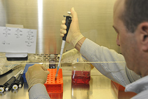 Developing and enhancing motor recovery following stroke. VA researcher Dr. William Wolf investigates different pharmacological approaches for promoting new neural pathways in the brain, at the Edward Hines Jr. VA Hospital neuroscience lab. His work seeks to enhance rehabilitative therapy and improve functional recovery following a stroke.
